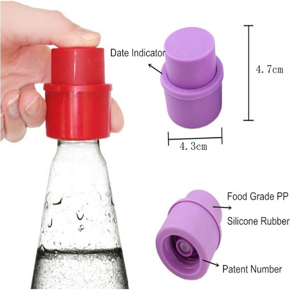 2pcs/Set Frizzy Carbonation Keeper Air Tight Soda Cap Drink Sealer Bottle Stopper Beverage Saver