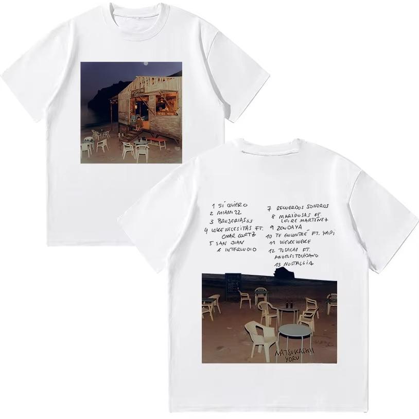 Ностальгическая Ночь Футболка Рэпер Альбом Мерч Футболка Мода Хип-Хоп Футболка с Коротким Рукавом Унисекс Хлопок Осень и зима нижнее белье