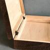 Vintage Storage Box DIY Decorative Wooden Jewelry Keepsake with Lid Lock Memory