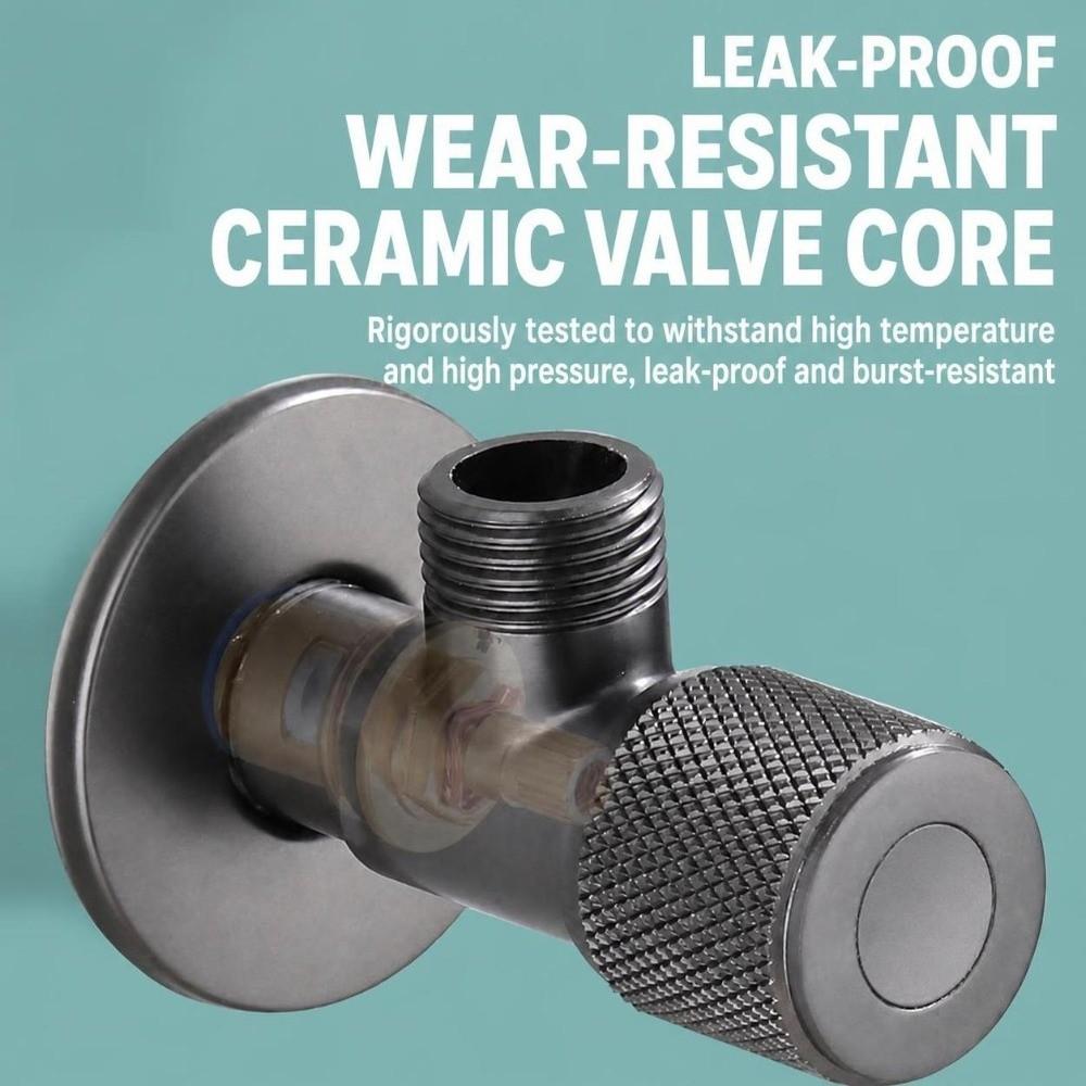 G1/2 Thread Bathroom Triangle Valve Brass Water Stop Valve Durable Faucet Inlet Valve Bathroom