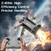 Бесколлекторная RC Звездная Корабль Летающая Игрушка Складной Ракетный Самолет Трюковая Ракетная Машина Радиоуправляемая Летающая Космическая Ракета Игрушка с Распылителем