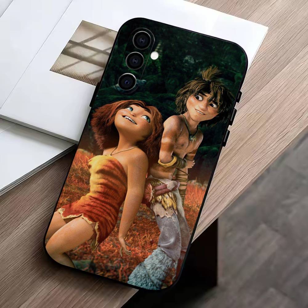 The C-Croods Phone Case For Samsung Galaxy A73,A72,A71,A70,A53,A52,A51,Soft Silicone Black Cover