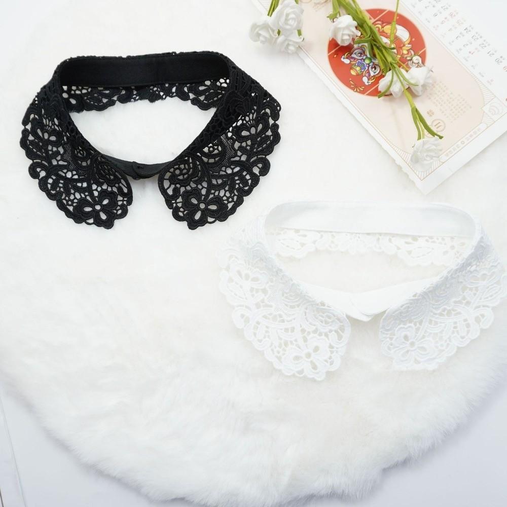 Lace Floral False Collar Black Decoration Collar Fashion Clothes Trim