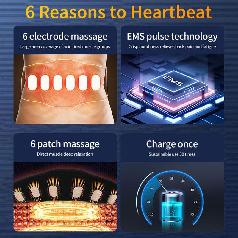 EMS Muscle Stimulator Abdominal Trainer Abs Toner Arm Belly Leg Exercise Workout Lose Weight Fat Burn Home Gym Fitness Equipment