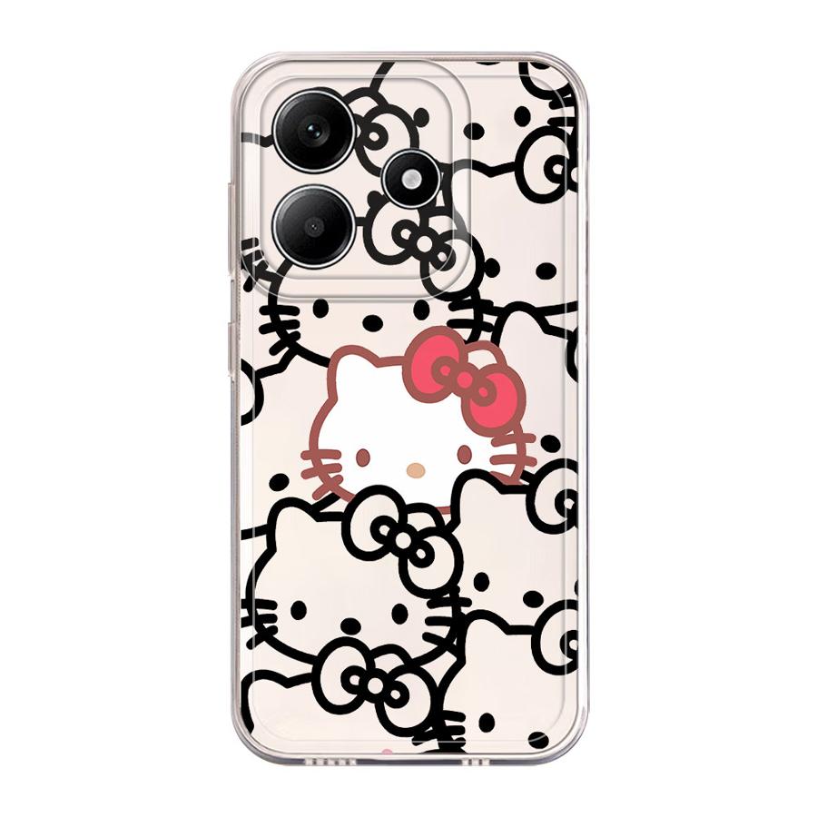 Soft Phone Cover Case for Xiaomi Redmi Note 14 Pro Plus 11 12S 10S 9 10 12 13C A4 Note 13 14C 11S Cute Hello Kitty