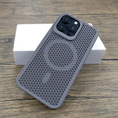 Роскошный рассеиватель тепла для магнитного чехла Magsafe для iPhone 16 15 14 Plus 13 12 11 Pro Max охлаждающий дышащий чехол для беспроводной зарядки