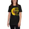 September Girls Are Sunshine Mixed With A Little Hurricane Sunflower Shirt