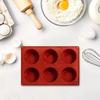 Силиконовая форма для торта, круглая форма для шоколадного десерта, пудинга, гибкая, легко чистящаяся форма для выпечки пирогов, яиц, вафель, кексов
