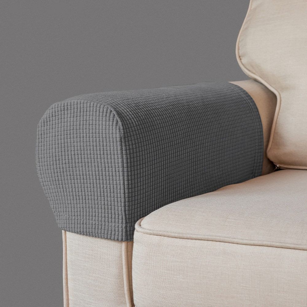 1Pair Stretch Sofa Cover Elastic Couch Arm Protector Sofa Armrest Cover  for Home Furniture Decor