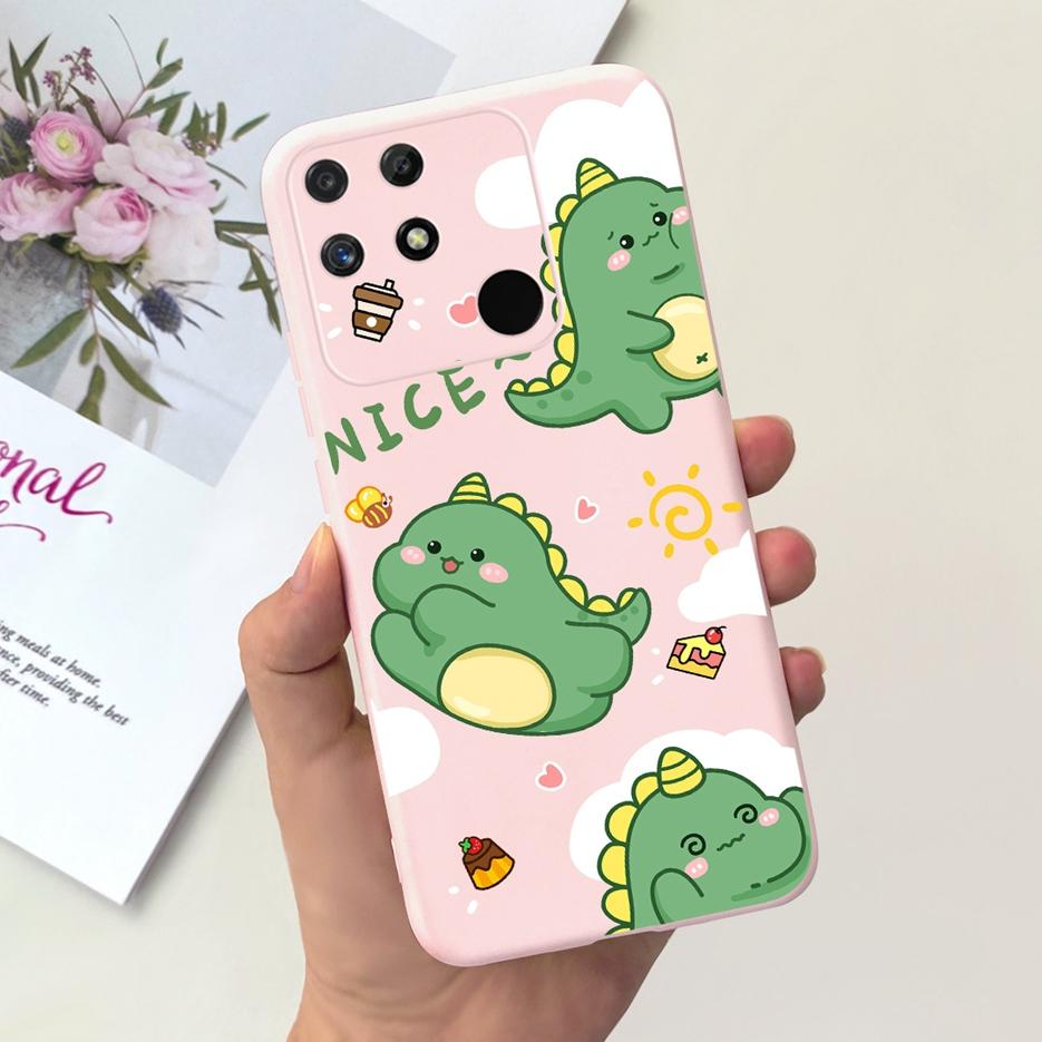 Чехол для Realme Narzo 50A RMX3430 Милый мультяшный чехол Мягкий силиконовый чехол для телефона Для Realme Narzo 50i Narzo50A Prime Fundas Coque