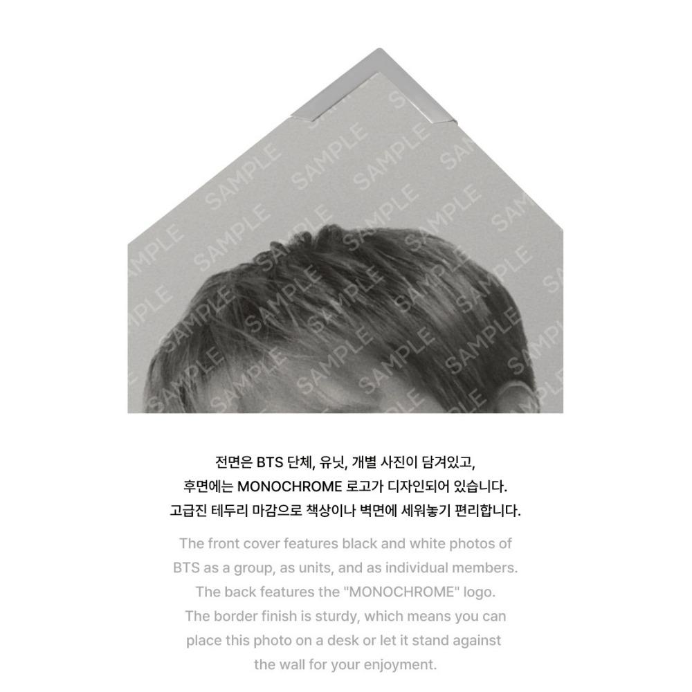 BTS POP UP MONOCHROME - Премиум Фото