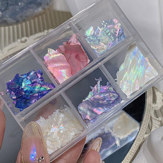 Delicate Nail Art Flake Irregular Shape Boxed Nail Art Decor