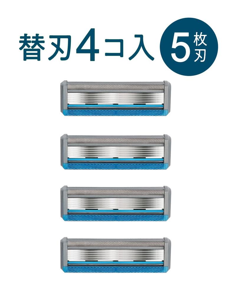 BULLDOG Bulldog Sensitive Replacement Blades Shaving Razor (4 Pieces)