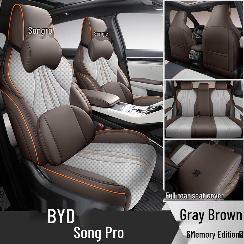 All-Season Leather Car Seat Cover for BYD Song Pro: Full Surround Design