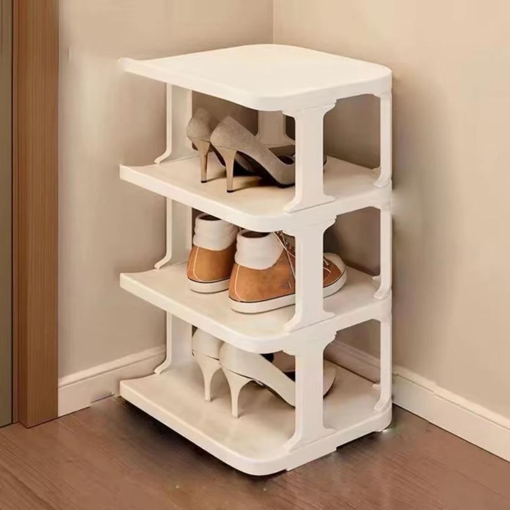 Штабелируемый органайзер для хранения обуви Съемные многоуровневые шкафы для обуви Вертикальная угловая полка для обуви