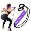 Pilates Bar Kit with Resistance Bands Pilates Bar with Stackable Bands Workout Equipment for Legs Hip Waist and Arm Exercise