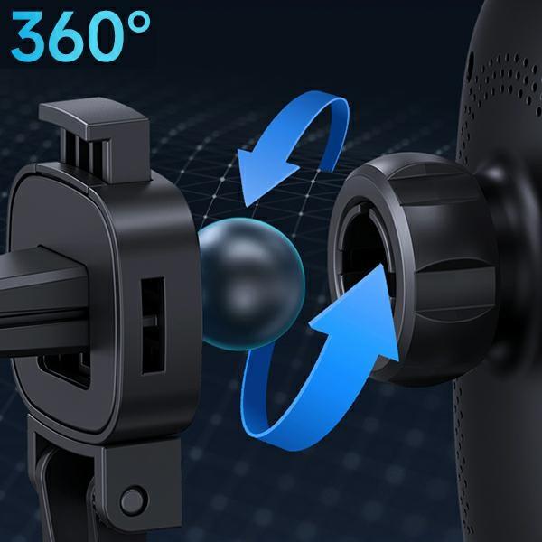 Usams Uchwyt Indukcyjny Magnetycznywireless Charging 15W Do Kratki Went. Czarny/Black Cd182Zj01 (Us-Cd182)