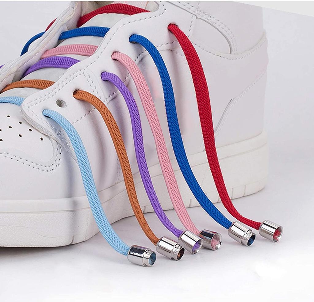 Эластичные шнурки для обуви без завязок с замком, без завязок, один размер подходит для всех детей и взрослых, спортивные плоские шнурки