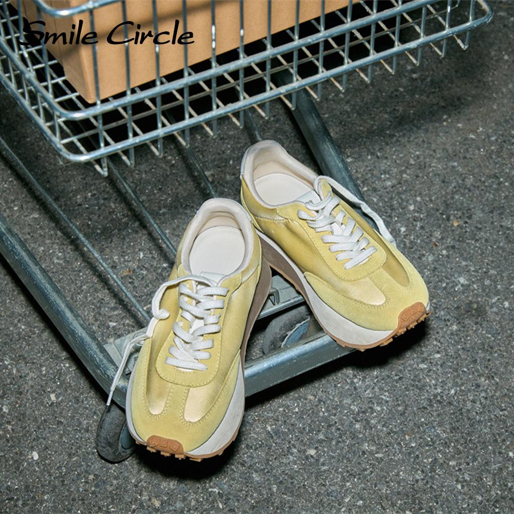 Модные женские кроссовки на шнуровке, высокие кроссовки, удобные повседневные туфли с толстой подошвой