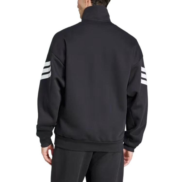 adidas Мужская спортивная куртка Future Icons с тремя полосками, черная JD4885
