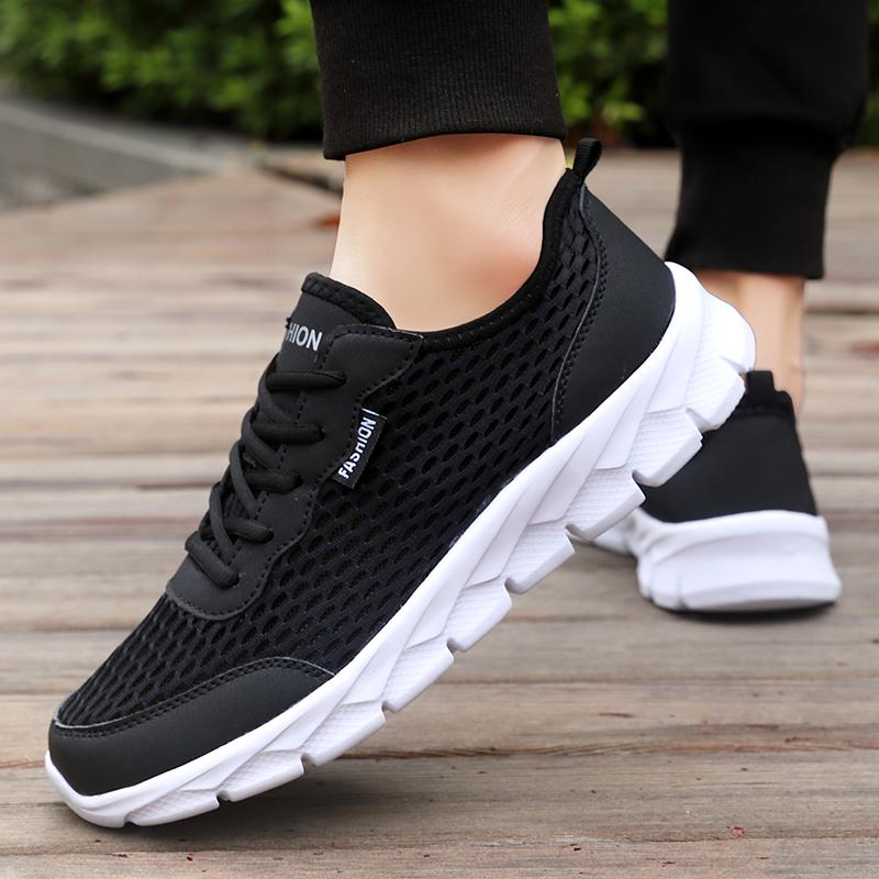 Летние мужские кроссовки, дышащая повседневная обувь высокого качества, уличная нескользящая мужская спортивная обувь, легкая модная обувь для тенниса