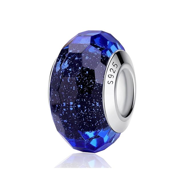 2023 Новый Оригинальный 100% Стерлингового Серебра 925 пробы Стеклянные Бусины Дерево Камень Муранский Цветок Подвески Подходит Браслет Diy Женские Ювелирные Изделия