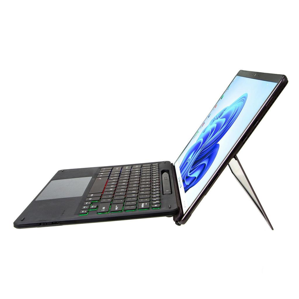Планшет Microsoft Surface Pro 9 с магнитной беспроводной Bluetooth-клавиатурой и цветной подсветкой