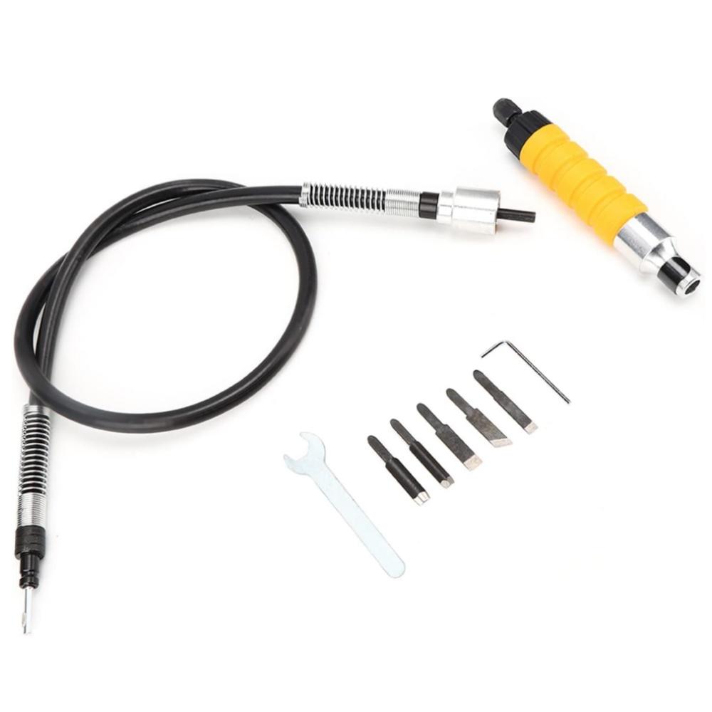 Электрический набор стамесок для резьбы по дереву для резьбы по дереву с гаечным ключом 5 лезвий до 12 000 об/мин Нержавеющая сталь и резина