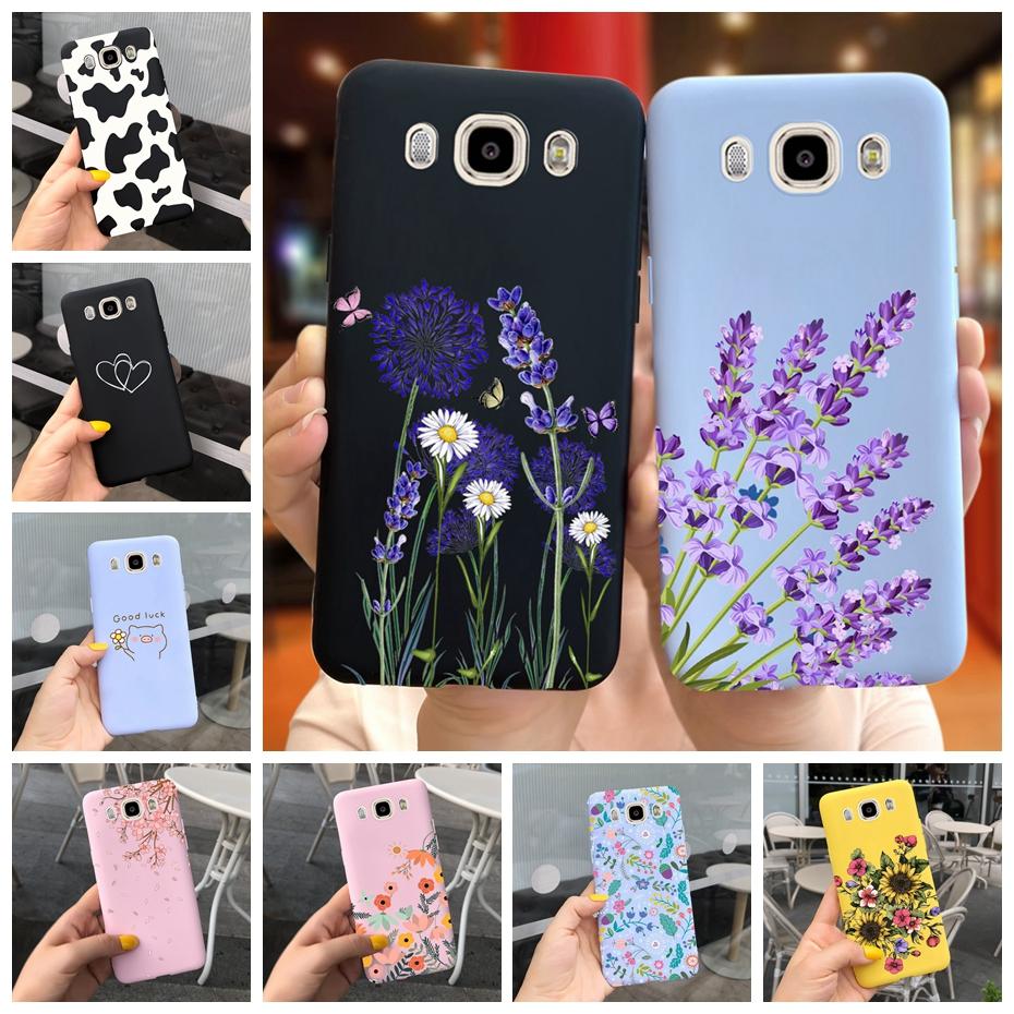 Мягкий чехол из ТПУ для Samsung J7 J5 J3 2016 Чехол для телефона Цветочный принт Силиконовый Милый задний чехол для Samsung Galaxy J3 J5 7 2016 Funda