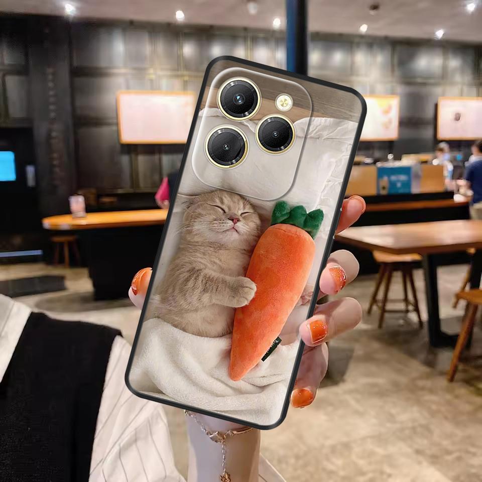Для чехла Infinix Hot 40 Pro Ударопрочный Силиконовый Мягкий Чехол для Телефона Задняя Крышка для Infinix Hot 40 Pro Hot40 40i Hot40i Чехлы Fundas