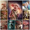 5D DIY Алмазная живопись Гарри Поттер Эльф Добби Школа чародейства и волшебства Хогвартс Вышивка крестом Мозаичное искусство Подарок