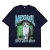 Кот Сова Мяу Смешной Кошачий Мем Футболка Унисекс Модная Футболка Унисекс Летняя С Коротким Рукавом Повседневная Эстетичный Тренд Хлопковые Футболки Топы