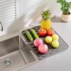 Силиконовый коврик для слива Толстый коврик для сушки посуды с дренажем Термостойкий Нескользящий Барный коврик для раковины для столешниц