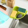 Sink Caddy with Drainage Corner Storage Rack, Triangular Shape, Multi-Compartment Kitchen Strainer Organizer, Durable Rack for Sponges Brushes