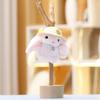 Hat Plush Rabbit Toy Key Chain Stuffed Doll Pendant Backpack Gift Decoration