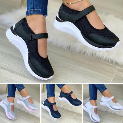 Мягкие кожаные бабушкины туфли с круглой головкой и неглубоким носком, женская обувь