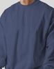 Heavyweight Crewneck Sweatshirt Unisex Drop Shoulder Cotton Blend Solid Color Loose Pullover