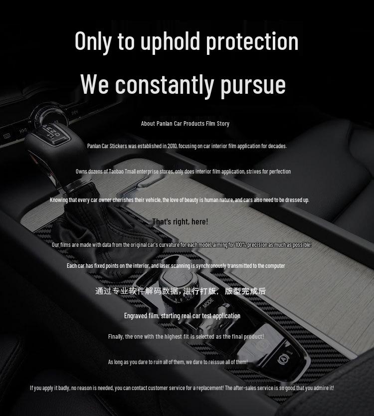 Наклейка для отделки салона из углеродного волокна для Volvo XC60 '18-'21 - Бесплатная замена