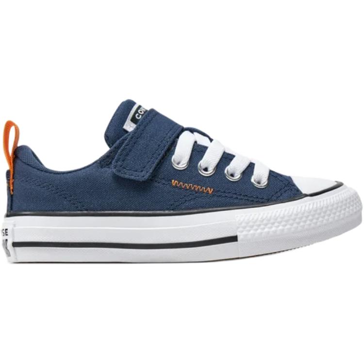 Converse All Star 1V Удобные Универсальные Прочные Дышащие Низкие Кеды из Канваса Детские Кроссовки Темно-синие A07384C