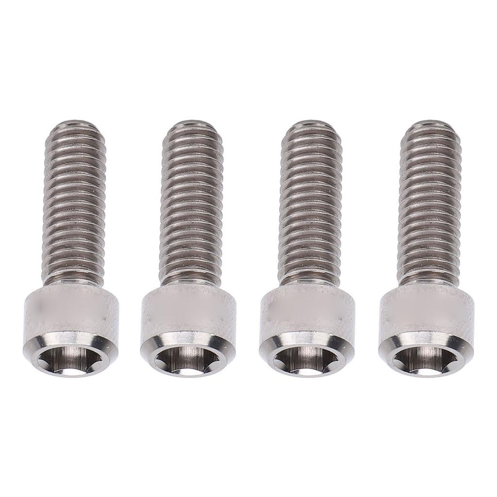 4 шт. Винты для дискового тормоза, суппорт для горного велосипеда, принадлежности для велоспорта, сплав титана M6x18 мм, цвет титана