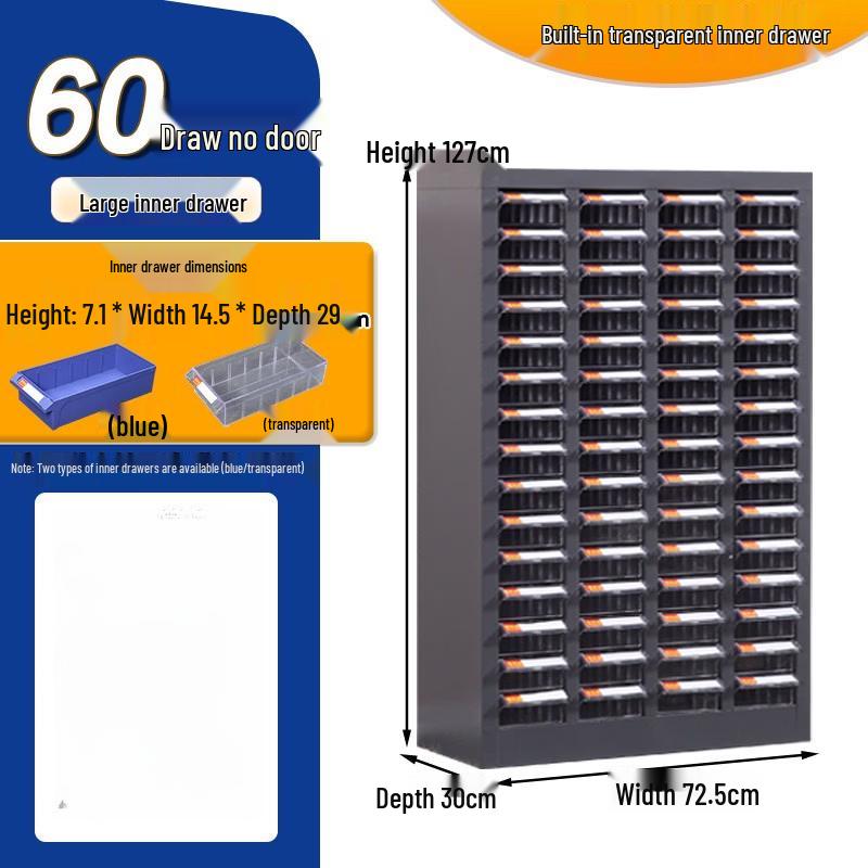 60-Drawer Transparent Small Parts Organizer