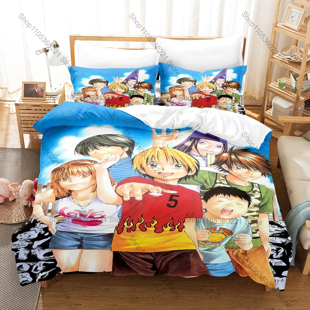 Classic Board Game Anime Hikaru No Go 3PCS Bedding Duvet Cover + 2 Pillowcases Go Player Fan Quilt Set Classic Board Game