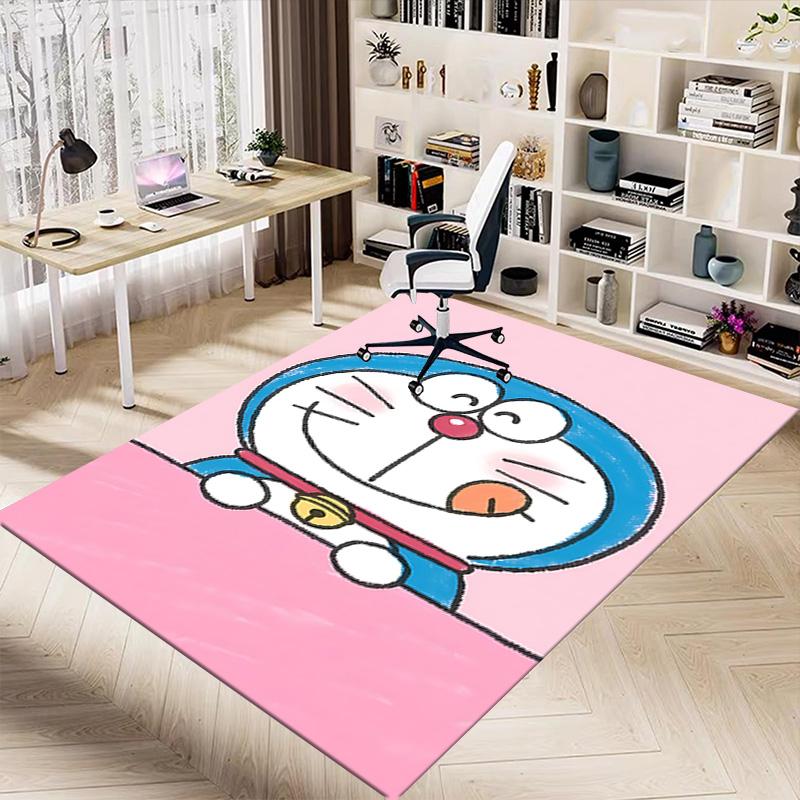 1pc Doraemons Adventure Carpet for Playroom Bedroom Living Room Sofa Home Decor,kids Game Area Rug Non-slip Floor Mat Y7288