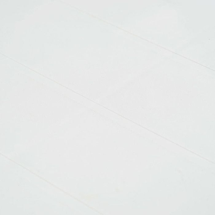 VidaXL Garden Table White 150x90x72 Cm Plastic Rattan Look