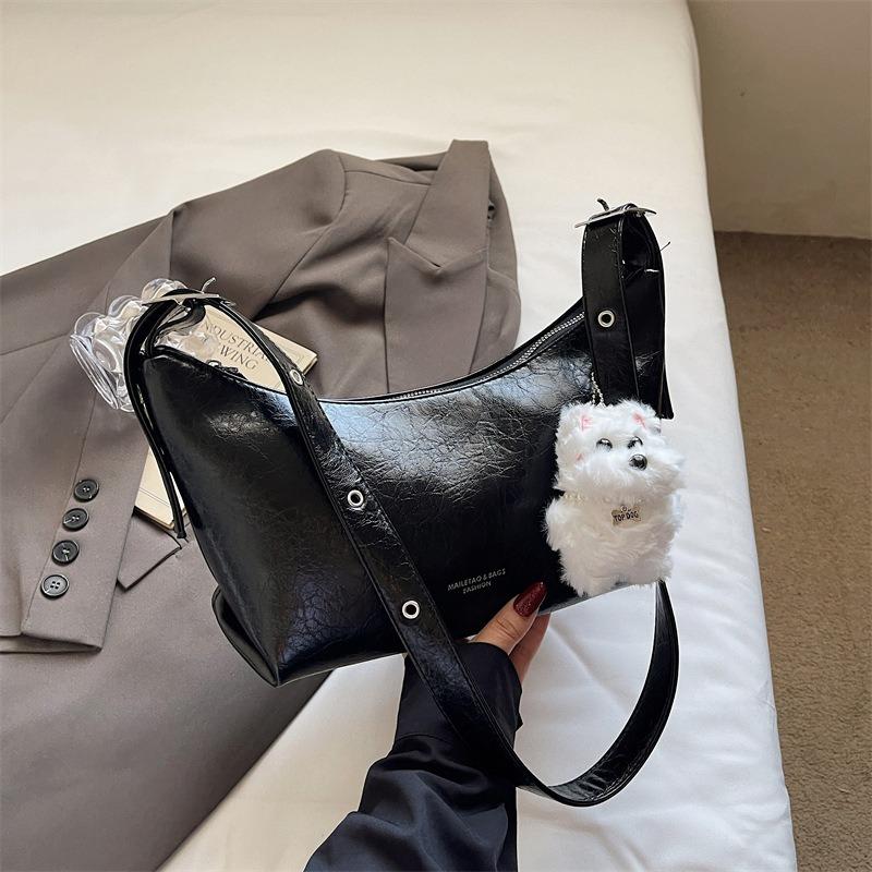 Высококлассная модная сумка под мышкой женская новая сумка через плечо для通勤, повседневная сумка-мессенджер в форме пельменя