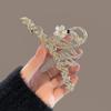 Korean Metal Swan Hair Claw for Women Fashion Crystal Hair Crab For Women Girls Hair Clips Ponytail Clip Hair Accessories Hearwear