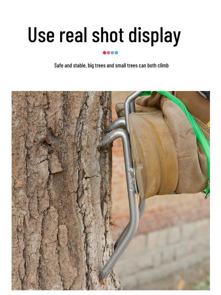 Steel Tree Climbing Foot Spikes with Cat Claw Design