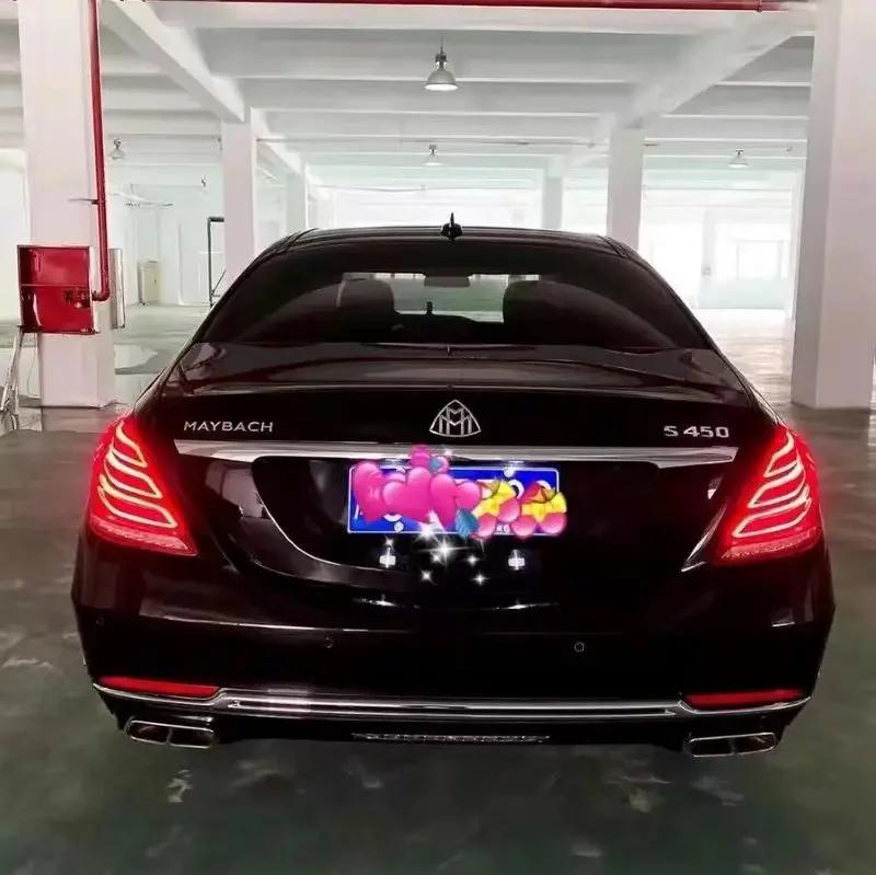 Maybach Logo Front Standing Metal Mark Emblem Auto Hood Rear Badge for Mercedes-Benz Maybach C E S Class S400 S500 S600 fdui7