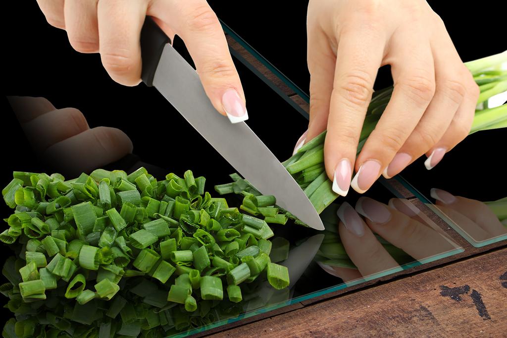GLASS CUTTING BOARD 40+45x52 BLACK 7in1