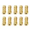 10Pcs Brake Line Adapter Fittings 4.75mm Brake Line Connectors Compression Tube Fitting Assortment for Vehicle Repairing